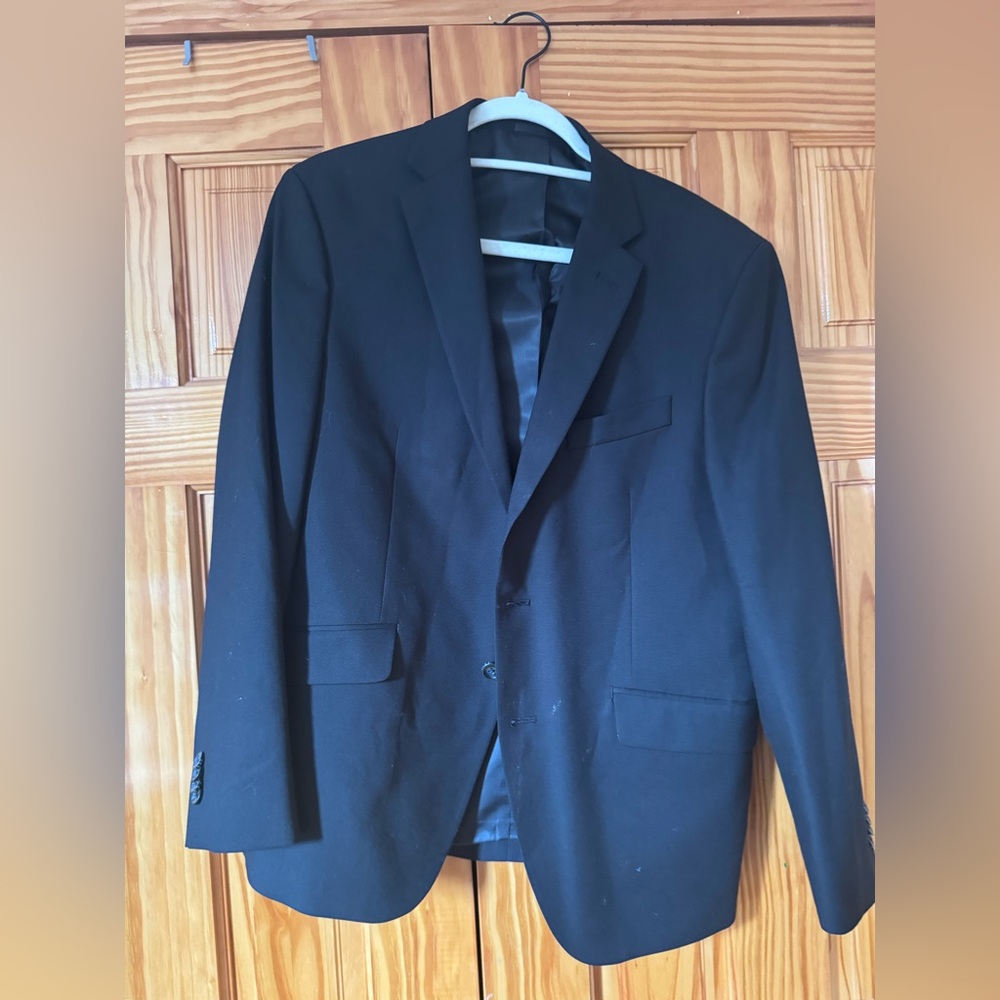 Kenneth Cole Men's Black Blazer - Tailored Suit Jacket